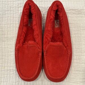 UGG RED MOCCASINS